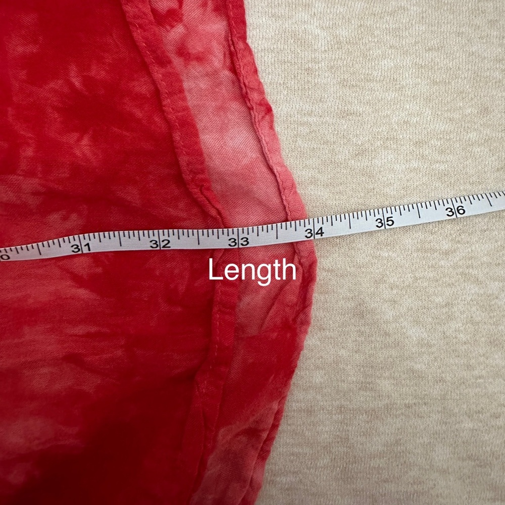 Anthropologie Women’s Easel Red Tie-Dye V-Neck Dress Size S - Picture 8 of 10